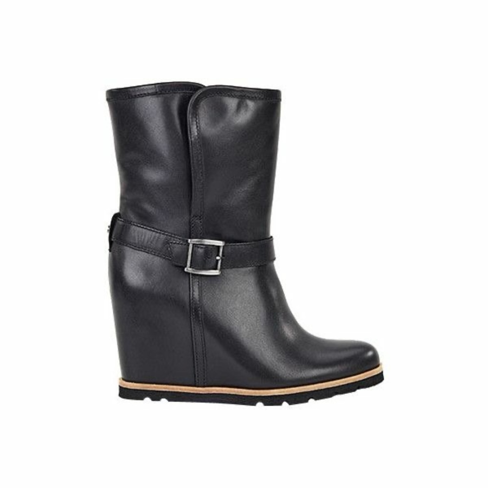 Women's UGG Ellecia Black Wedge Ankle Boot Sz 8.5